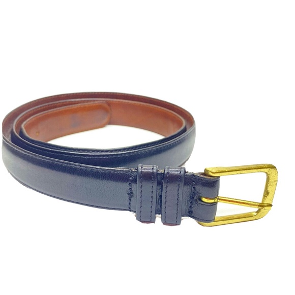 COACH Men Black Cowhide Distressed Belt - Picture 1 of 5